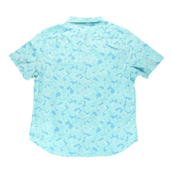 Nautica Shirt Adult Extra Large‎ Blue Outdoors Button Up Casual Camp Mens - Picture 2 of 4